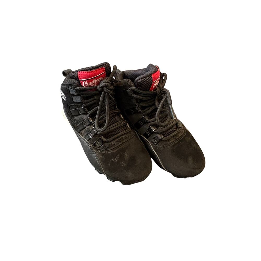 Rawlings Full Press Youth Baseball Cleats Black Size 12